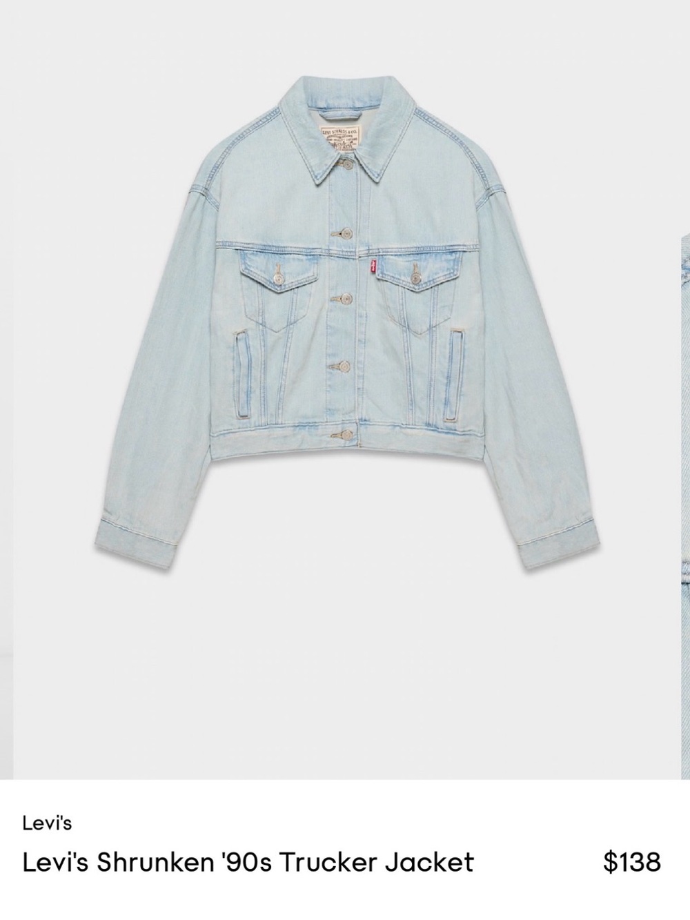Levi's Light Blue Women's Denim Trucker Jacket